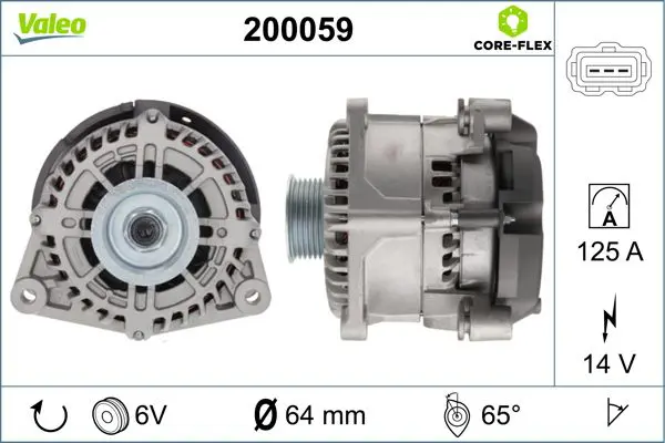 200059 ALTERNATOR REMAN CORE FLEX