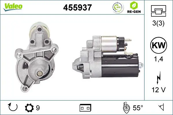 455937 STARTER REMAN RE GEN