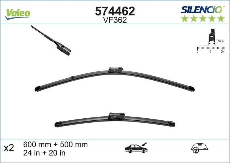 Valeo 574462 Щетка стеклоочистителя