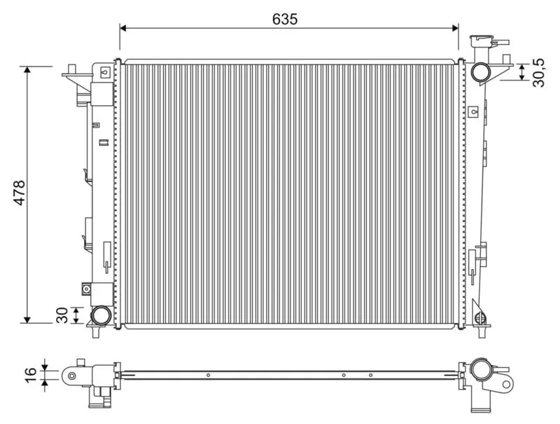Valeo 701326 Радиатор основной