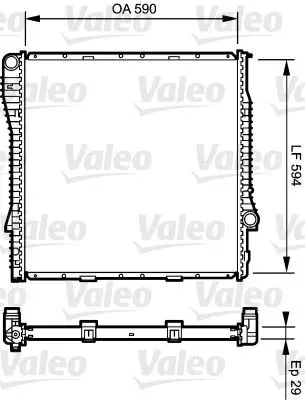 VALEO 734895 Радиатор системы охлаждения