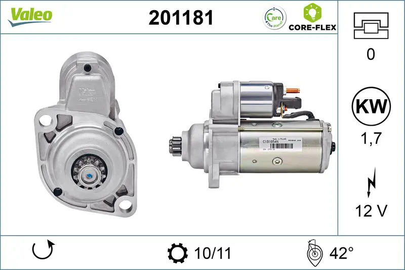 201181 STARTER REMAN CORE FLEX