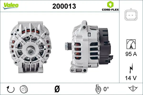 200013 ALTERNATOR REMAN CORE FLEX