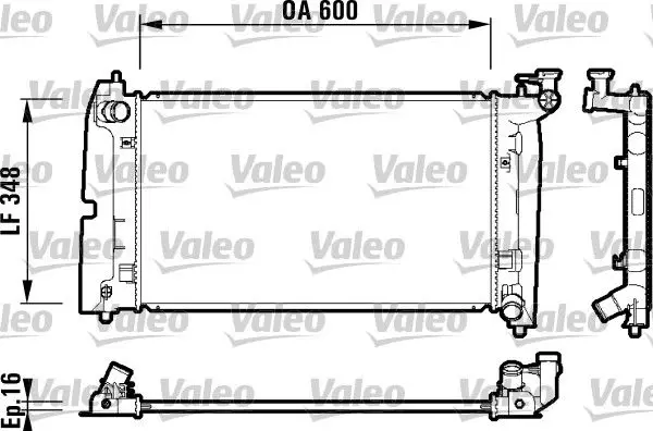 VALEO 734199 Радиатор системы охлаждения
