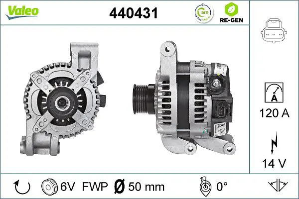 440431 ALTERNATOR REMAN RE GEN