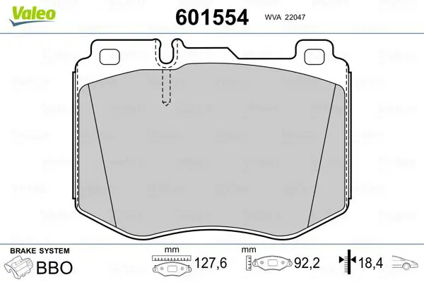 601554 BRAKE PADS