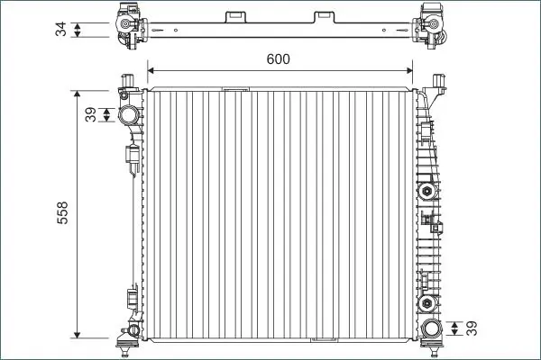 VALEO 701167 Радиатор, охлаждение двигателя