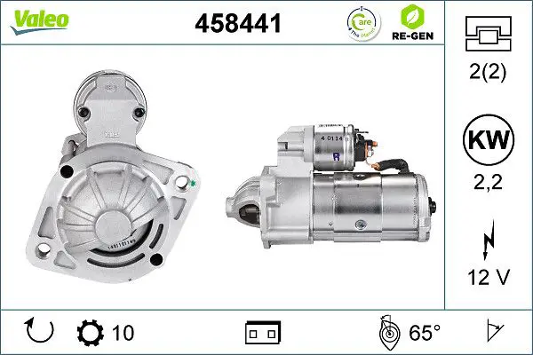 458441 STARTER REMAN RE GEN