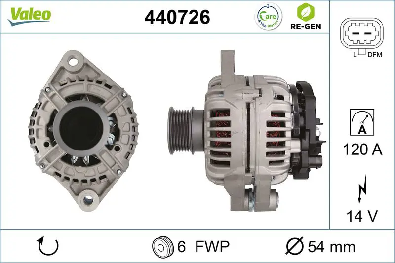 440726 ALTERNATOR REMAN RE GEN