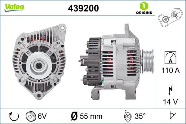 439200 ALTERNATOR NEW ORIGIN