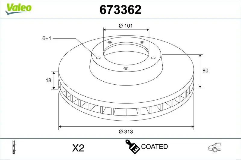 VALEO 673362 Spare part