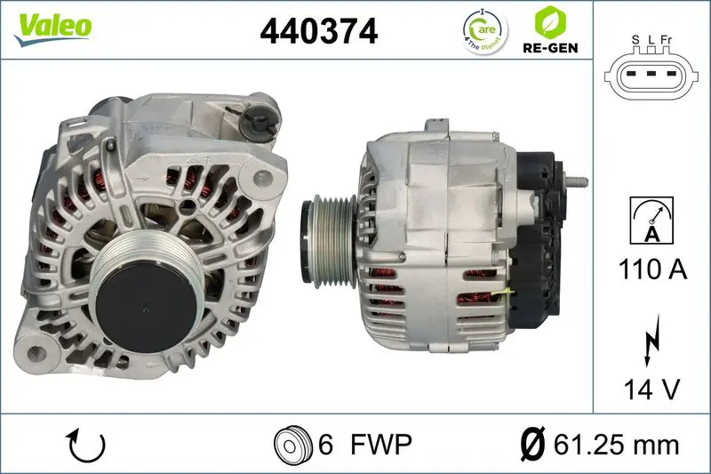 VALEO 440374 Генератор
