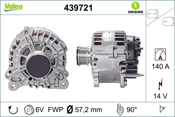 439721 PKW GENERATOR NEU VW