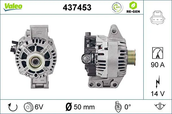 437453 ALTERNATOR REMAN RE GEN