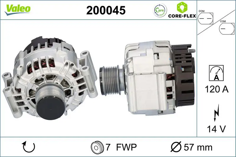  ALTERNATOR REMAN - CORE-FLEX
