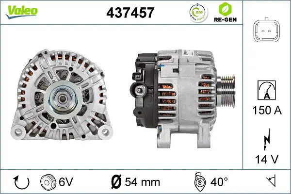437457 ALTERNATOR REMAN RE GEN