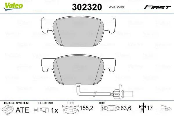 302320 Колодки тормозные