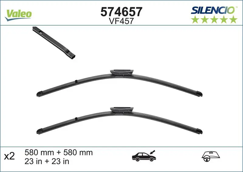 VALEO 574657 Щетка стеклоочистителя