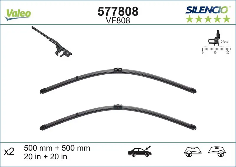 VALEO 577808 Щетка стеклоочистителя