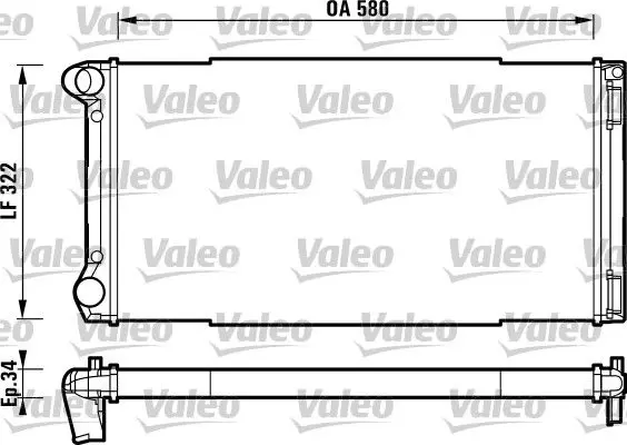 VALEO 732913 Теплообменник