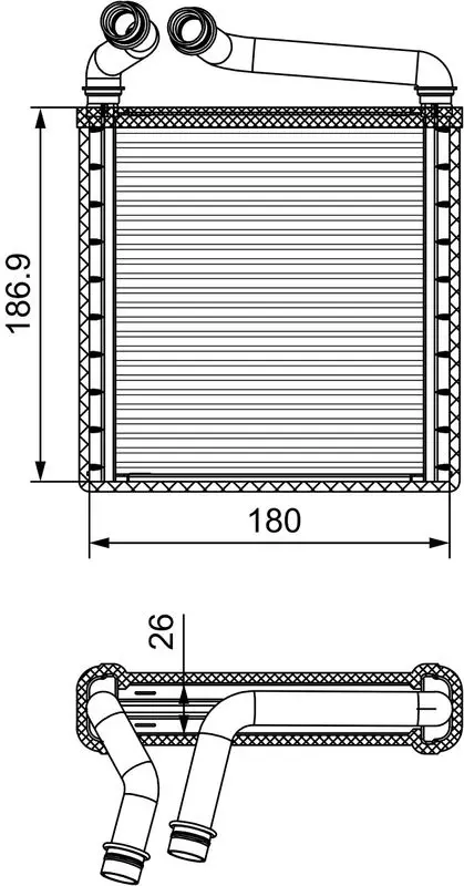 811500 Теплообменник, отопление