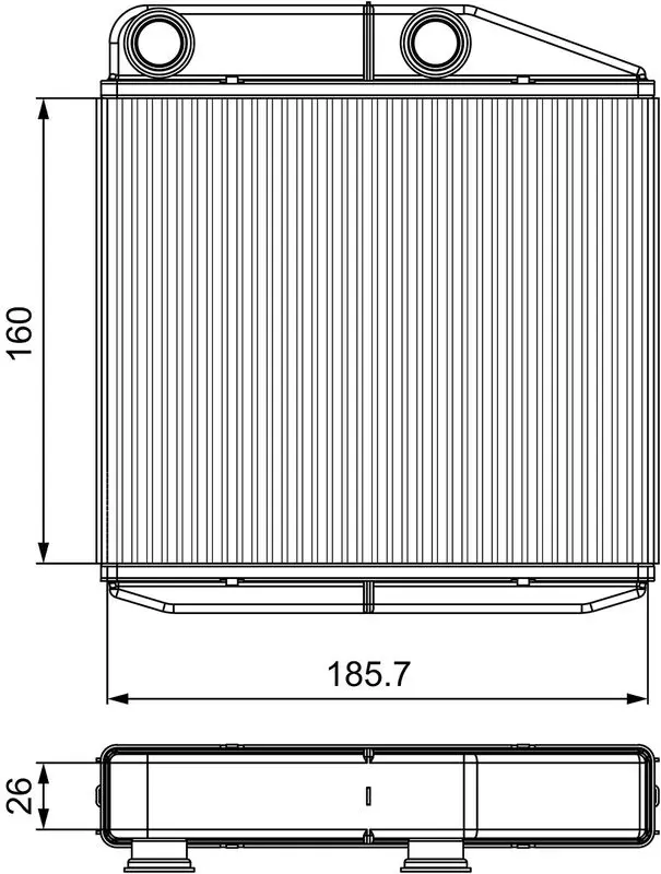 VALEO 811502 Теплообменник, отопление