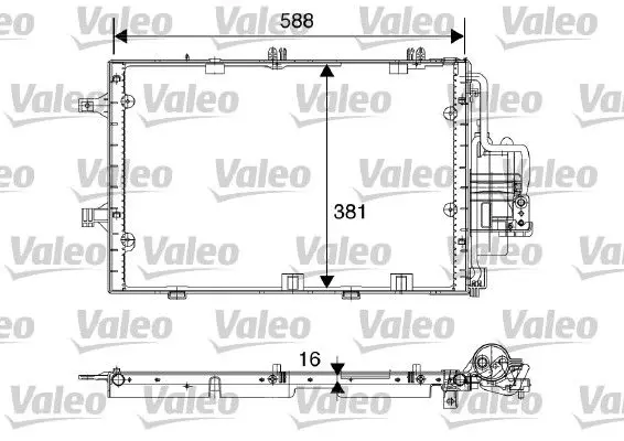 VALEO 817843 Конденсор кондиционера