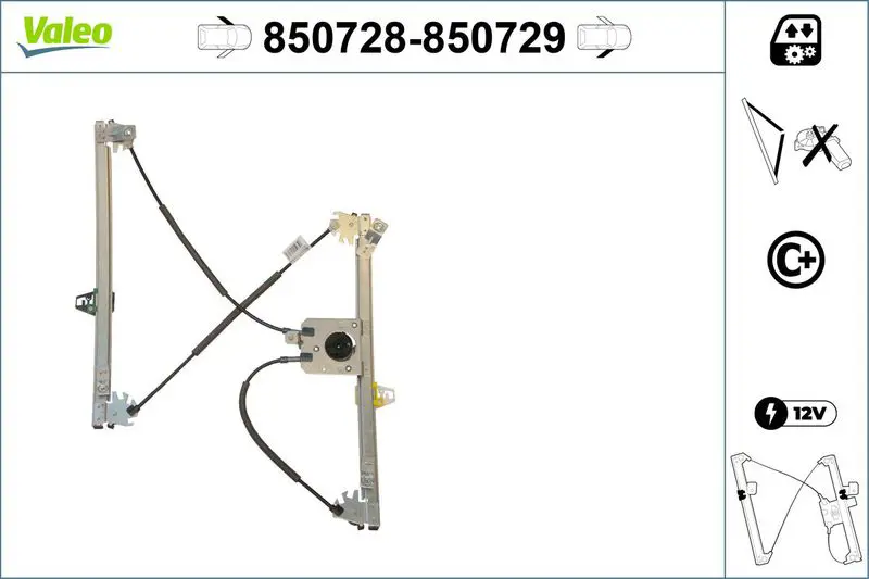 VALEO 850728 Подъемное устройство для окон