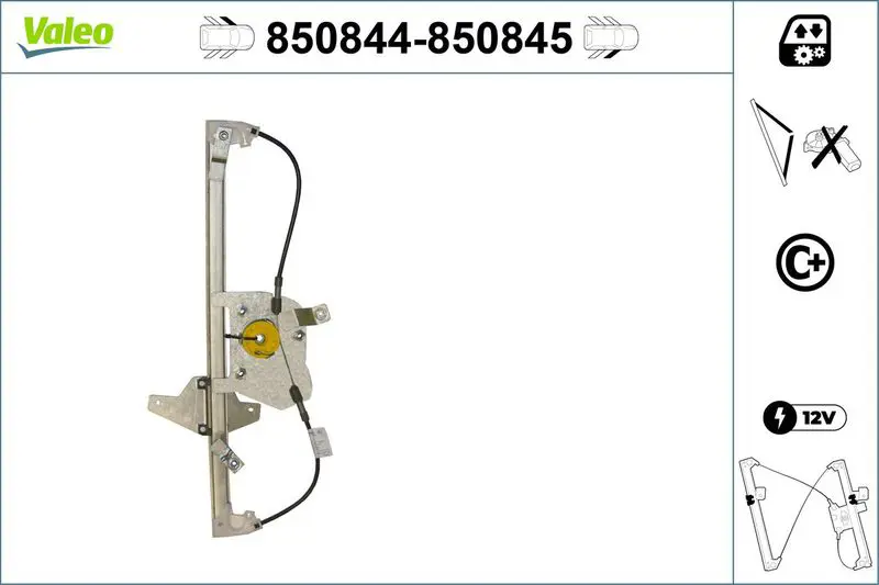 VALEO 850844 механизм стеклоподъемный