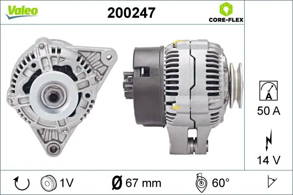  ALTERNATOR REMAN - CORE-FLEX
