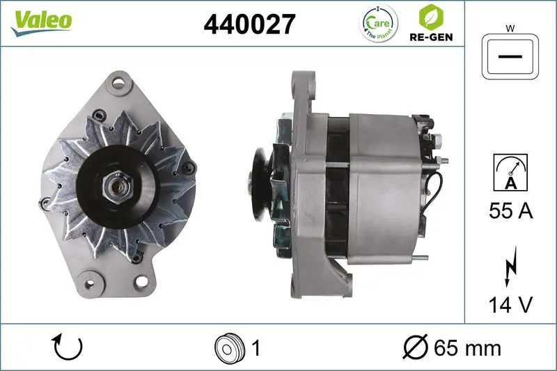 440027 ALTERNATOR REMAN RE GEN