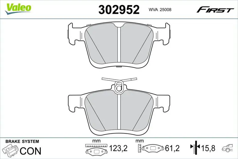 VALEO 302952 Spare part