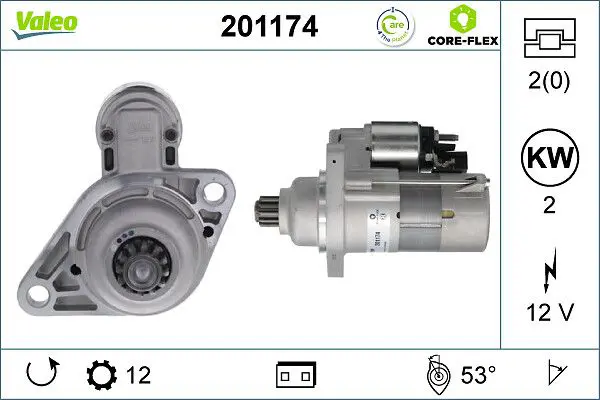 201174 STARTER REMAN CORE FLEX