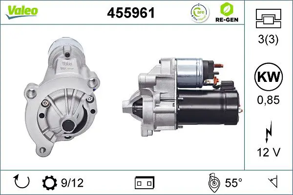 455961 STARTER REMAN RE GEN