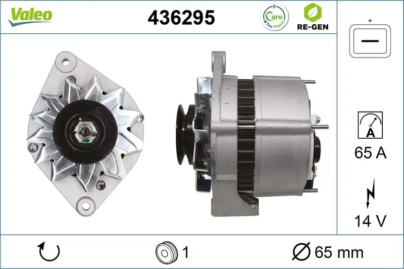 436295 ALTERNATOR REMAN RE GEN
