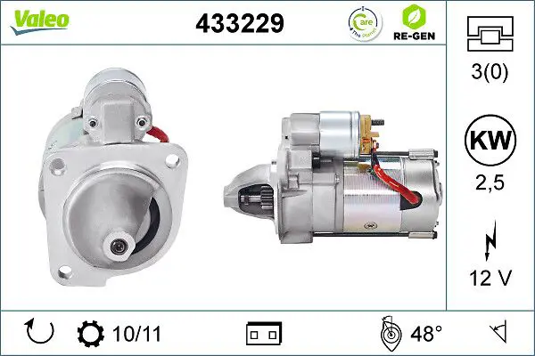 433229 STARTER REMAN RE GEN