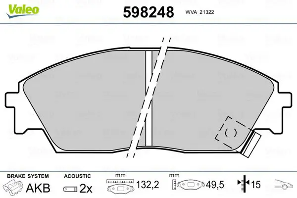 598248 Brake Pad