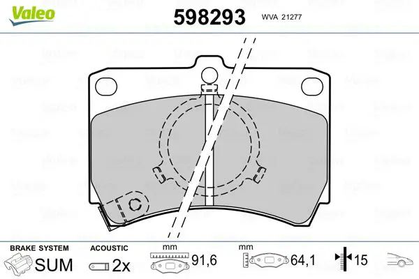 598293 BRAKE PADS