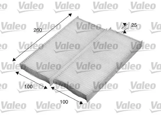 Valeo 715520 Фильтр салона Nissan NAVARA,