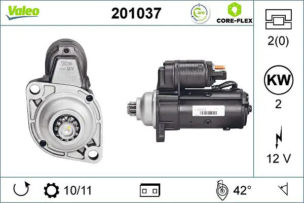 201037 STARTER REMAN CORE FLEX