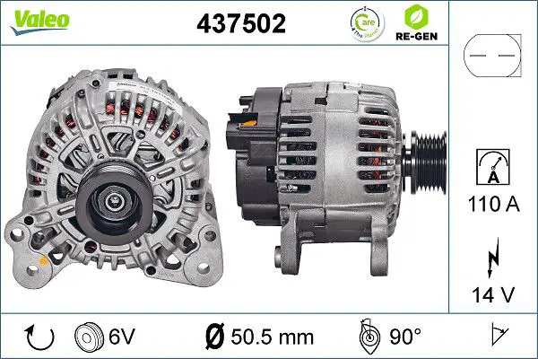 437502 ALTERNATOR REMAN RE GEN