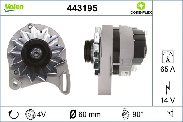 443195 ALTERNATOR NEW CORE FLEX