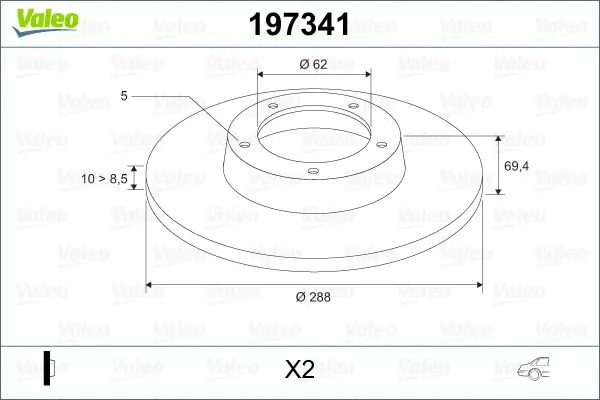 197341 Тормозной диск