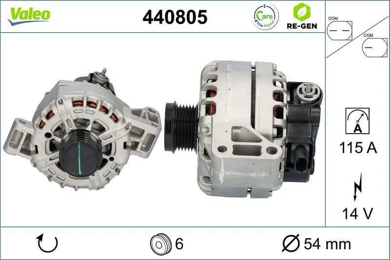 440805 ALTERNATOR REMAN RE GEN