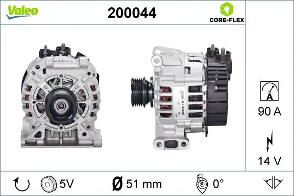  ALTERNATOR REMAN - CORE-FLEX
