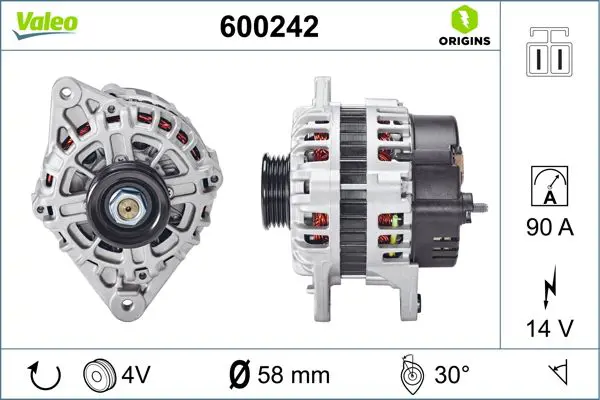 600242 ALTERNATOR NEW ORIGIN