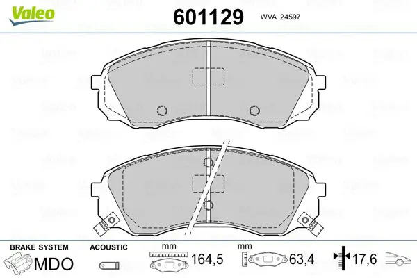 601129 BRAKE PADS