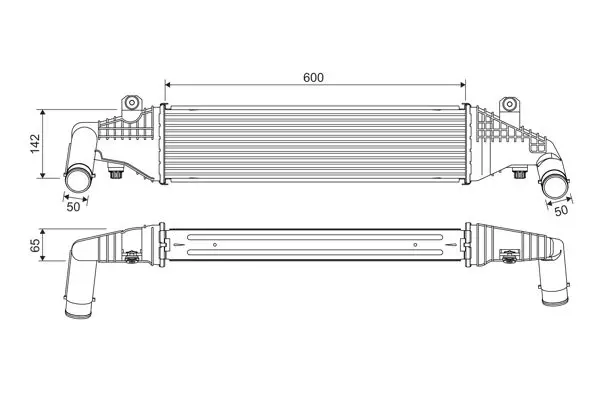 VALEO 818542 Интеркулер