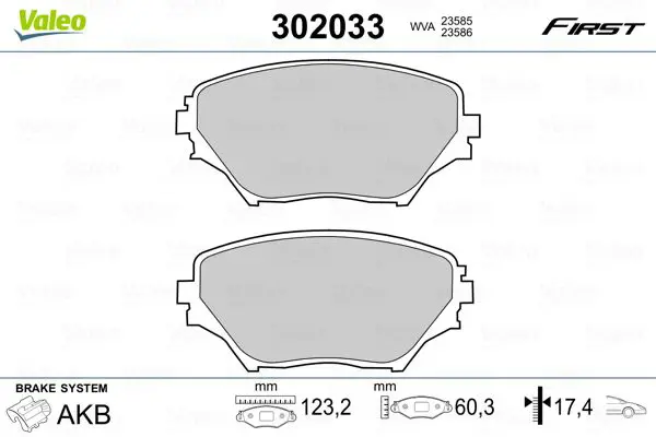 302 033 К т дисков. тормоз. колодок