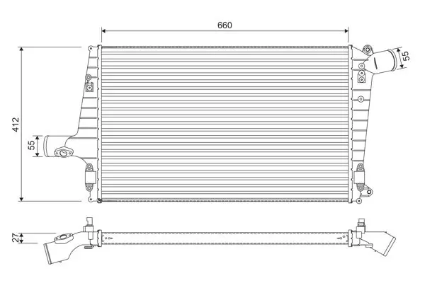 VALEO 817865 Интеркулер